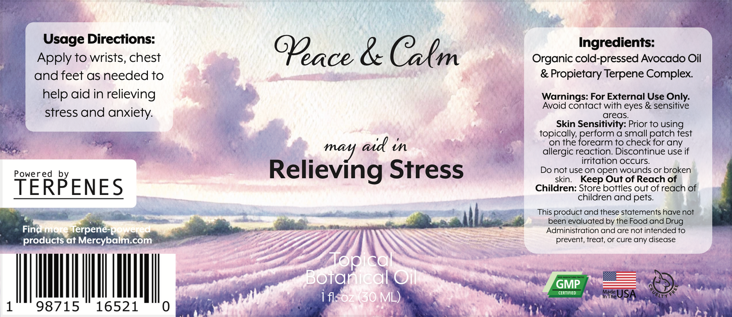 Peace & Calm Stress Relief - Topical 1oz